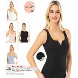 Iç Giyim Pamuklu Kumaş Kalın Askılı Degajeli Atlet - Pudra - 2XL