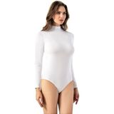 Iç Giyim Uzun Kollu Yarım Boğazlı Çıtçıtlı Badi Atlet( 3 Adet) - Beyaz - 2XL