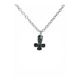İç İçe Haç Figürlü Kolye – 60 Cm Zincirli, Gotik & Unisex Takı