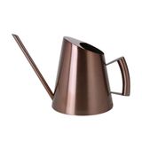 İç Mekan Çiçekleri Sulamak için Uzun Boyunlu Paslanmaz Çelik Sulama Kabı (Renk: Bronz, Kapasite: 1500 ML)
