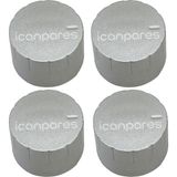 İcanpares Arçelik Uyumlu O 720 Yhı Ankastre/o 505 Ymıe Ankastre/sto 814 Set Üstü/o 705 Yeı Ankastre/o 705 Ydgeı Ankastre Ocak Düğmesi Silver