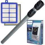 İcanpares Philips Uyumlu S 370-380 S6380 S6470 S6550 S6570 S950-959 S6960 S6965 Süpürge Boru Toz Torbası Filtre