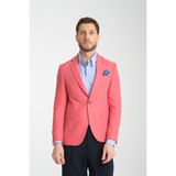 İcardii Erkek Red Battal Büyük Beden Mono Yaka Dar Kesim Blazer Spor Ceket Kırmızı 64