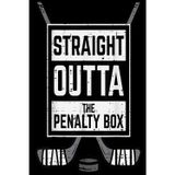 Ice Hockey Straight Outta Penalty Box Funny Men Boys Kids Journal: 110 Lined Pages, 6" x 9" Notebook with Glossy Cover for Kids, Teens & Adults