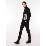 Ice Play Balıkçı Yaka Normal Emprime Siyah Erkek Kazak 23IU1M0A0119013_MAGLIA Lupetto - XL