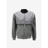 Ice Play Erkek Mont, Gri Melanj, Kapitone Detaylı, 2XL