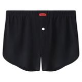 Ice Silk Erkek Boxer, Buz İpek Kumaş, Dikişsiz, Serinletici, Nefes Alabilen, Ter Tutmaz, M1003 (SİYAH, M)