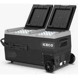 Iceco K95D 95 lt Akülü/Kablolu Çift Bölmeli Kompresörlü Oto Buzdolabı 12/24VOLT Taşınabilir