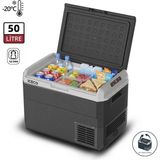 Iceco MCD50D 50 Litre Kompresörlü Oto Buzdolabı 12/24VOLT Taşınabilir ve Sessiz Çalışma Özelliği - 50 lt - Siyah