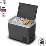 Iceco MCD60D 60 Litre Kompresörlü Oto Buzdolabı 12/24Volt Taşınabilir ve Sessiz Çalışma Özellikli - 60 lt - Siyah