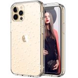 ICEDIO iPhone 12 Pro Max için Ekran Koruyuculu Kılıf, Kızlar Kadınlar için Şık Güzel Çiçek Desenleri, Şeffaf TPU Kapak, iPhone 12 Pro Max 6,7 inç Twinkle Stars için Koruyucu Telefon Kılıfı