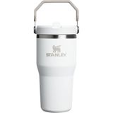 Iceflow Flip Straw Tumbler Pipetli Termos Bardak, 0.60 Litre, Beyaz (Frost) - 0 - 19 lt