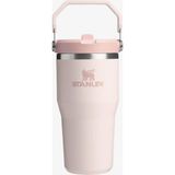Iceflow Flip Straw Tumbler Pipetli Termos Bardak, 0.60 Litre, Pembe Kuvars (Rose Quartz) - 0 - 19 lt