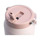 Iceflow Flip Straw Tumbler Pipetli Termos Pembe Kuvars (Rose Quartz), 1.9 Litre - 0 - Siyah - 0 - 200 ml