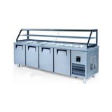 Iceinox Servis Buzdolabı 650 Lt 4 Kapılı Camlı