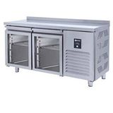 Iceinox Tezgah Tip Gn Buzdolabı 2 Cam Kapılı Gri