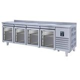 Iceinox Tezgah Tip Gn Buzdolabı 4 Cam Kapılı Gri