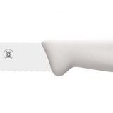 ICEL Meyve Sebze Soyma Bıçağı Paslanmaz Çelik (Beyaz, 10 Cm Tırtıklı)