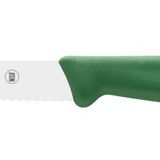 ICEL Meyve Sebze Soyma Bıçağı Paslanmaz Çelik (Yeşil, 10 Cm Tırtıklı)