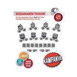 icereklam Duşakabin Tekerleği Yaylı 4 Adet Alt 4 Adet Üst Set 22 mm