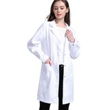Icertag Önlük, laboratuvar önlüğü, doktor önlüğü, kadınlar için doktor önlüğü, kadınlar için beyaz manto, öğrenciler, bilim laboratuvarı, hemşireler, kostümlü oyun, pamuklu önlük için uygundur, Beyaz ince malzeme, XS