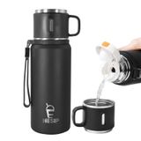 Icesip Paslanmaz Çelik İzoleli Şişe, 20oz fincan Vakum Yalıtımlı Su Şişesi, Sıcak İçecekler/Soğuk İçecekler için Termos, 24 Saat Yalıtım İşe Gidip, Seyahat