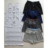İçGiyimSanatı Erkek 4 Atlet 4 Boxer 8'li Paket KARIŞIK S giyimsanati-8276