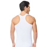 İçGiyimSanatı Tutku Erkek 5'li Paket%100 Pamuklu Ribana Spor Atlet Beyaz BEYAZ L giyimsanati-722