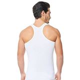 İçGiyimSanatı Tutku Erkek 5'li Paket%100 Pamuklu Ribana Spor Atlet Beyaz BEYAZ M giyimsanati-721