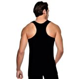 İçGiyimSanatı Tutku Erkek 5'li Paket%100 Pamuklu Ribana Spor Atlet Siyah SİYAH S giyimsanati-716