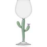 Ichendorf Milano Desert Plants Mat Yeşil Kaktüs Gövdeli Cam Kadeh - Standart