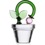 Ichendorf Milano Fruits & Flowers No:14 Çilek Figürlü Cam Dekoratif Obje - Standart