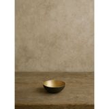 İçi Altın Renginde Dışı Antik Görünümlü Pirinç Dekoratif Obje Siyah-Gold 10x5 cm