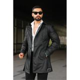 İçi Kürklü Slim Fit Uzun Deri Ceket