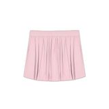 İçi Şortlu Beli Lastikli Pileli Mini Etek Pembe