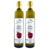 İçilebilir Elma Sirkesi Doğal Fermantasyon - Apple Vinegar (500 ml x2 Adet, Elma)