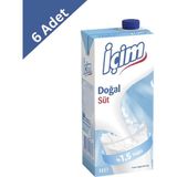 İçim Içim %1,5 Yağlı Süt 1 L x 6 Adet - Yarım Yağlı Ekonomik Paket