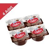 İçim Içim Dolcia Çikolatalı Puding (400 G) x 4 Adet - Yumuşak Kıvamlı Sütlü Tatlı - 10 gr