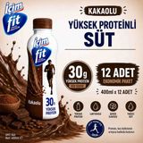 İçim Içim Fit Laktozsuz Kakaolu Yüksek Proteinli Süt 400ML x 12 Adet