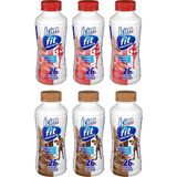 İçim Içim Fit Protein Çilekli ve Kahveli Süt 400 ml 6 Lı Karma Paket