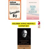 Içimizdeki Biz-Cebimdeki Ekmek Kırıntıları-Insan Her Koşulda 3 Kitap Ayraç ile - kelebek ayraç ile