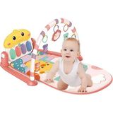Için Ördek Figürlü Bebek Oyun Halısı Sesli Müzikli Işıklı Piyanolu Yıkanabilir Matlı (P - 0,60 x 19 x 29 cm