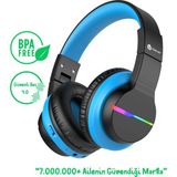 iClever BTH12 Siyah Mavi Çocuk Bluetooth Kulaklık