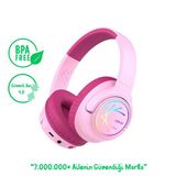 İclever Bth18 Led Işıklı Çocuk Bluetooth Kulaklık -Pembe