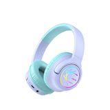 Iclever Bth18 Led Işıklı Unisex Çocuk Kulak Üstü Bluetooth Kulaklık - Mor