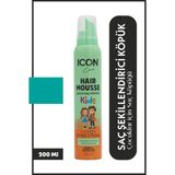 Icon Care Çocuk Saç Şekillendirici Köpük 200 ml Ekstra Güçlü Aloe Vera ve Zeytin Özlü Normal Saç Tipleri