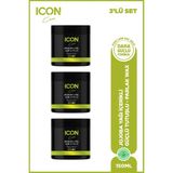 Icon Care Iconcare Jojoba Oil Aqua Wax Güçlü Tutuş Parlak Görünüm Saç Waxı 3'lü Set 150 ml