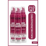 Icon Care Saç Şekillendirici Köpük 3'lü Set Bukle Belirginleştirici 200 ml Durulanmayan Köpük