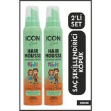 Icon Care Saç Şekillendirici Köpük For Kıds 2'li Set