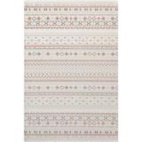 Icon Ic008r Krem Halı Renkli Kilim Desenli Akrilik Ve Pamuk Tabanlı 4 Mevsim Salon Halısı 100 X 200 Krem